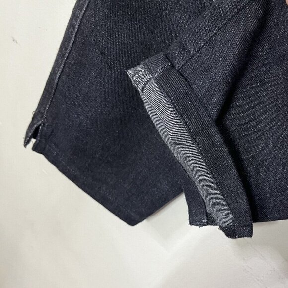 CLOSED Francesca Moto Cropped Jeans Women’s Size 24 Black Denim Altered Hem - Picture 14 of 14